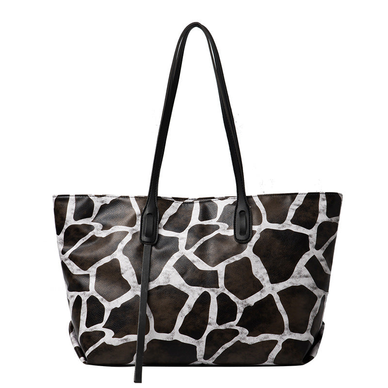 Wholesale Cow Print Zebra Print Large Capacity Shoulder Bag