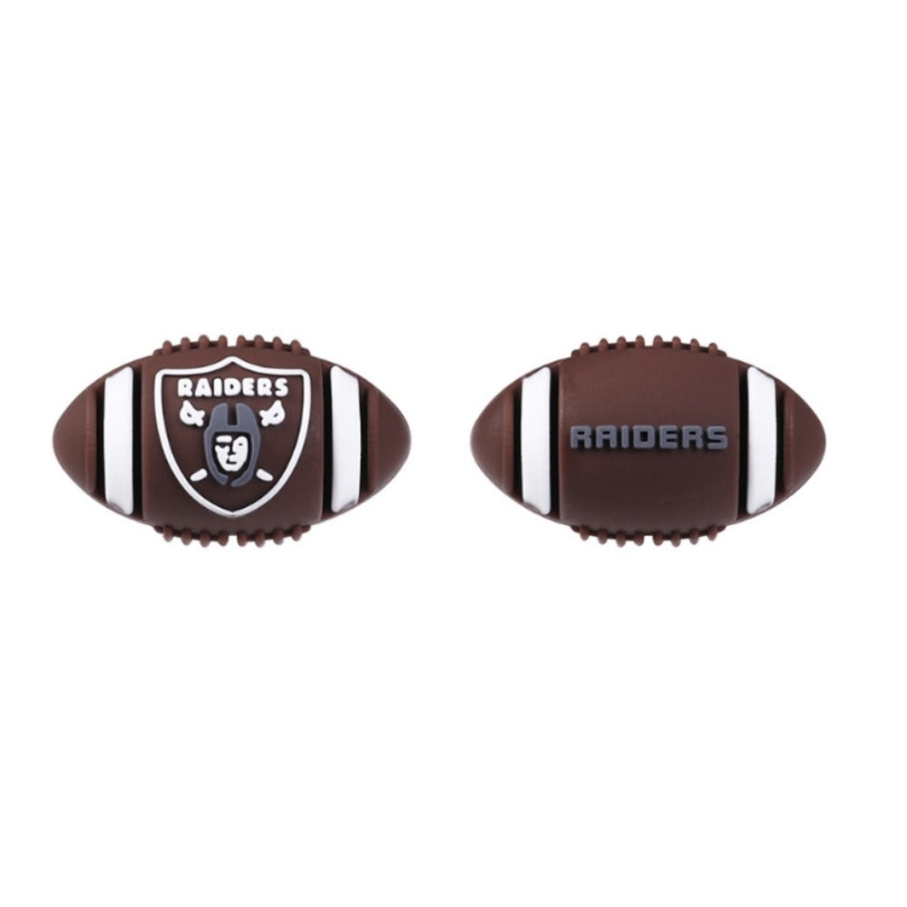 Wholesale 20pcs 3D Rugby Pattern Silicone Beads