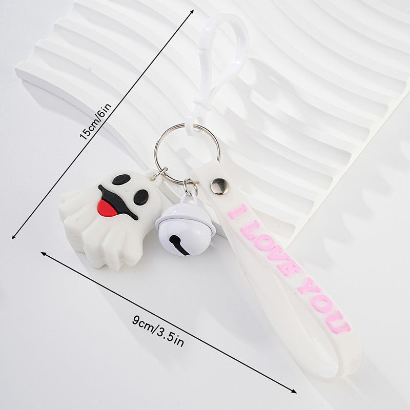 Ring de metal al por mayor Decoración de Halloween Keychain