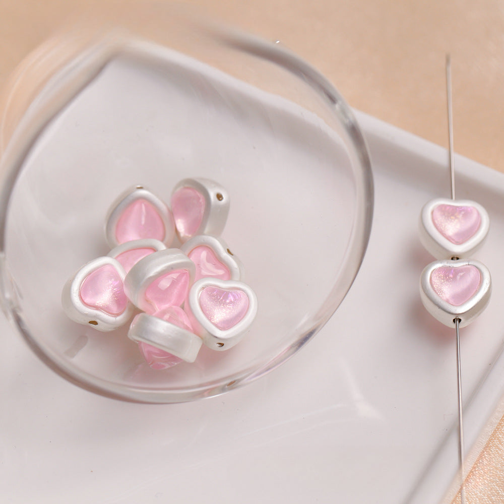 Wholesale Alloy Zircon Heart Star Scattered Beads