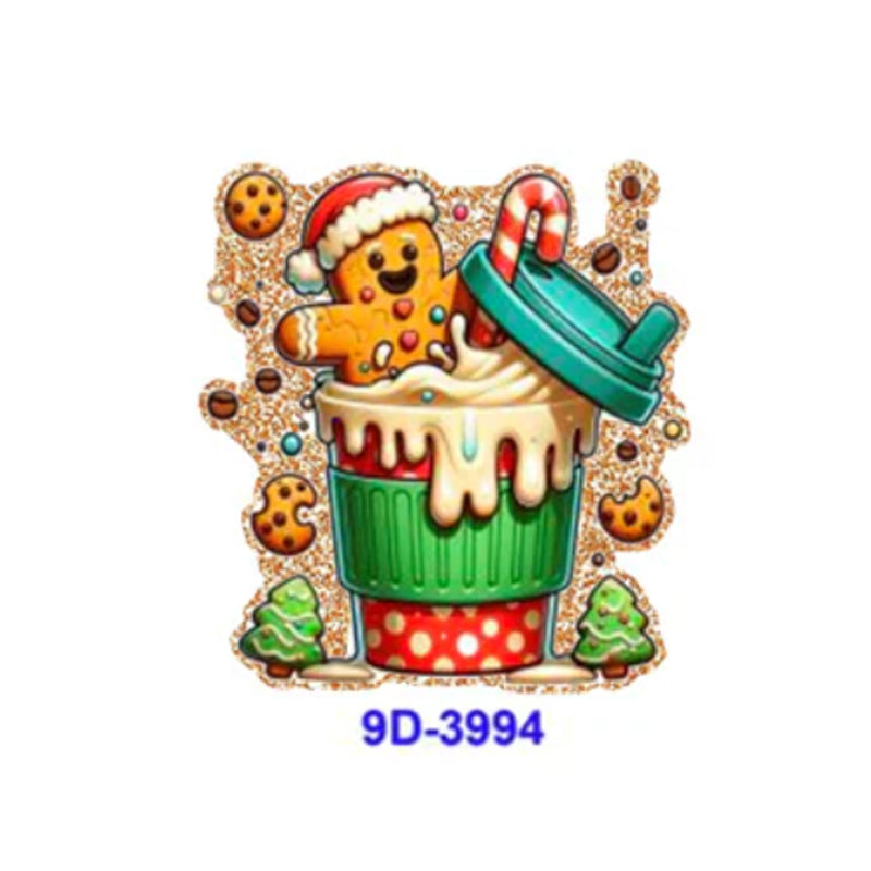 Wholesale 5 Pcs/10 Pcs/20 Pcs   Cute Cartoon Acrylic Flatbacks (Christmas/Girl/Western Style) for DIY Badge Reels & Phone Stands