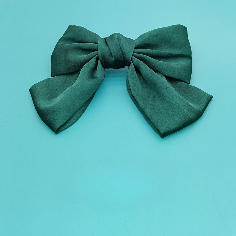 Wholesale Large Bow Silk Hair Clips
