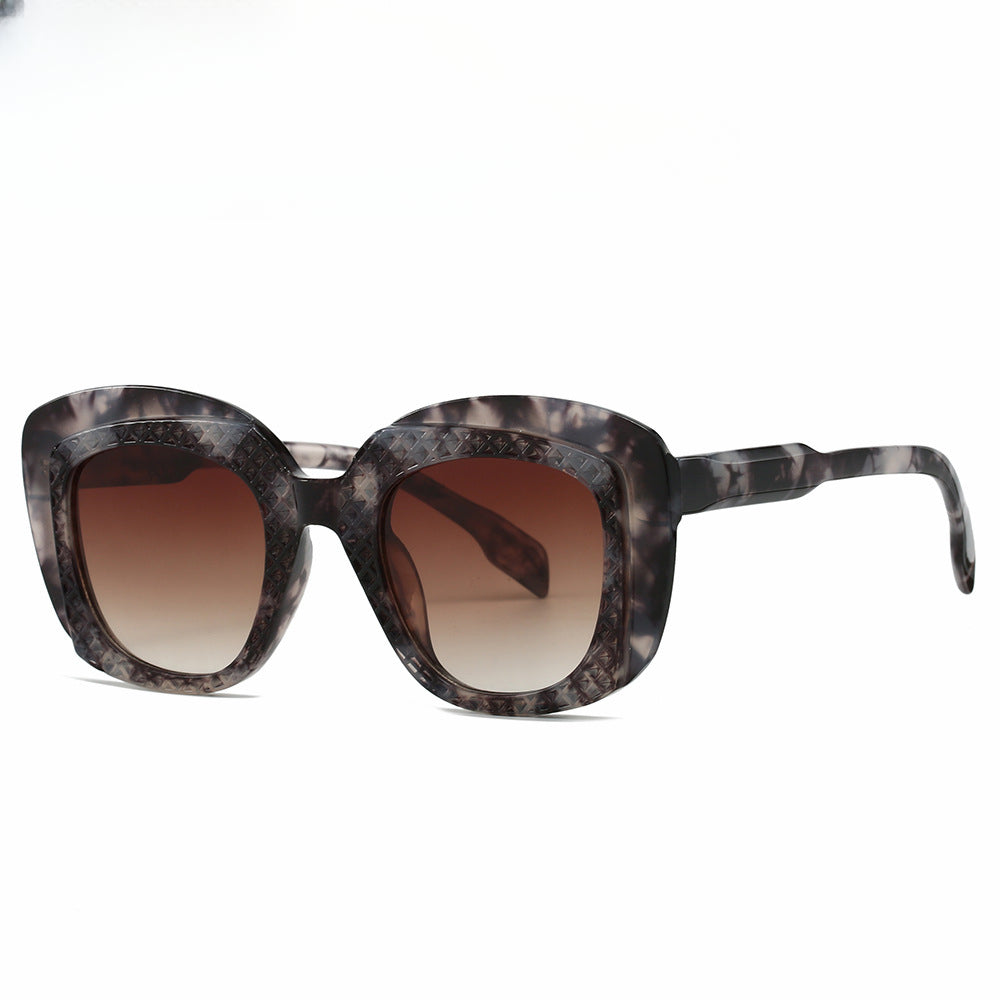 Wholesale Fashion Square Frame Plastic Sunglasses