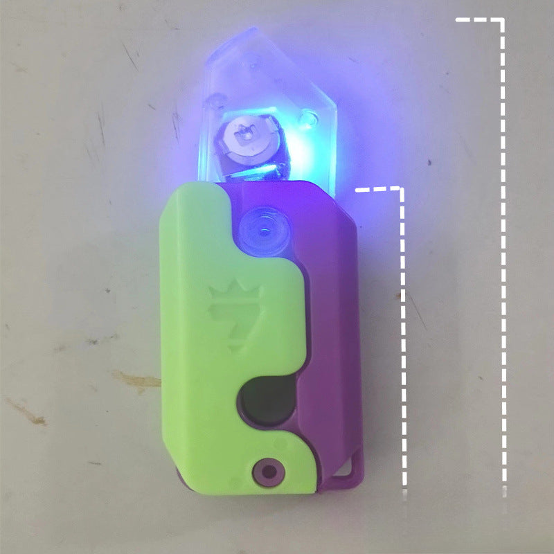 Wholesale Plastic Luminous Radish Knife Decompression Toys