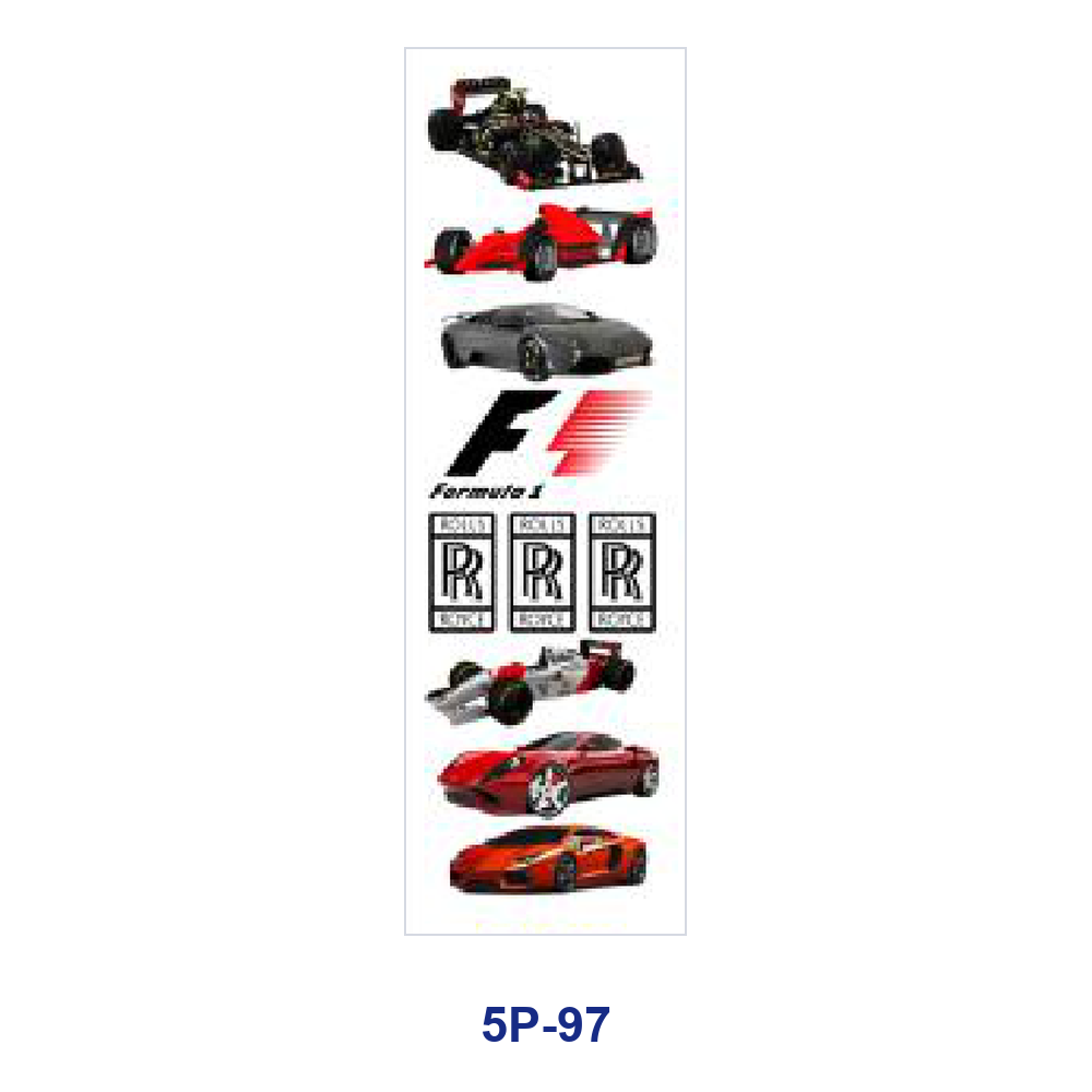 Wholesale 2/ 8/ 16pcs Cool Sports Racing Car Super Vehicle Speed Theme Print Pen and Bookmark Stickers UV DTF Wraps OLY Exclusive