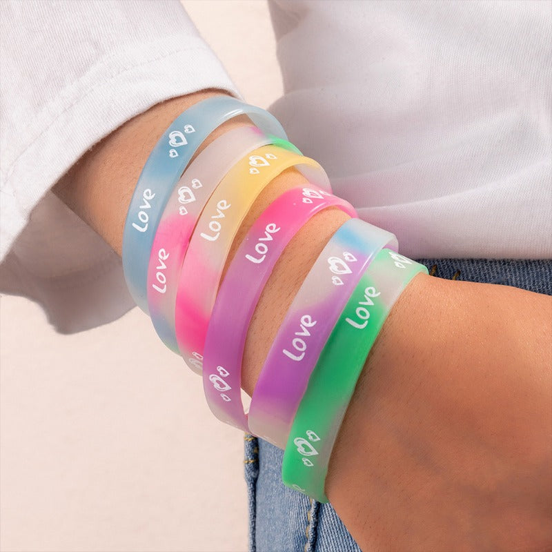Wholesale Basketball Sports Silicone Bracelet