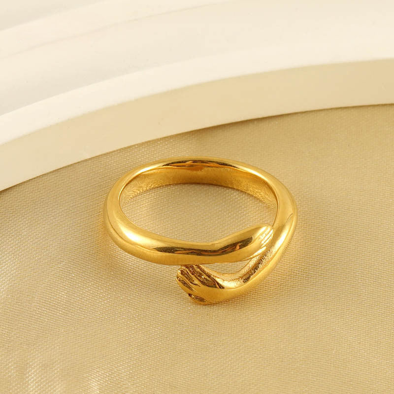 Wholesale 18k Gold Stainless Steel Titanium Steel Ring