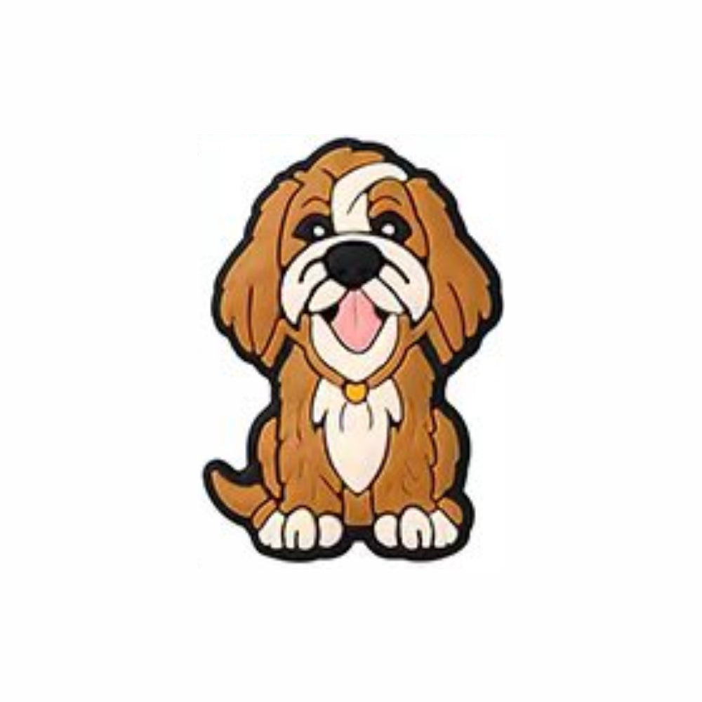 Wholesale 20pcs Cartoon Cute Puppy Pattern Silicone Beads