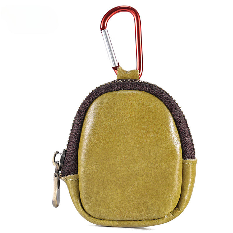Wholesale Coin Purse Multifunctional Earphone Storage Bag Genuine Leather