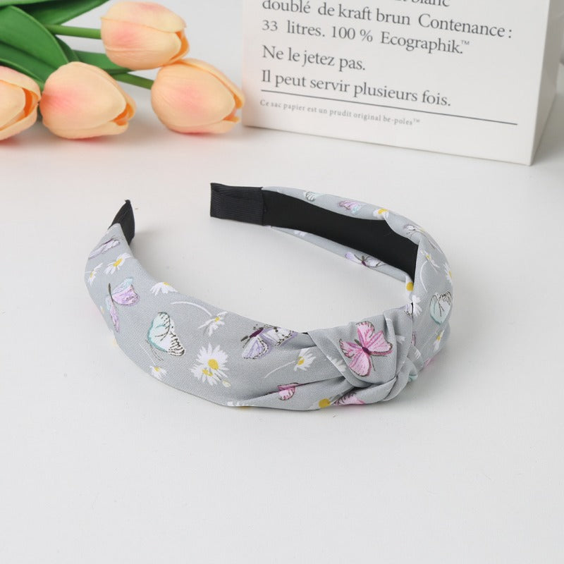 Wholesale Fabric Cross Minimalist Wide Edge Headband