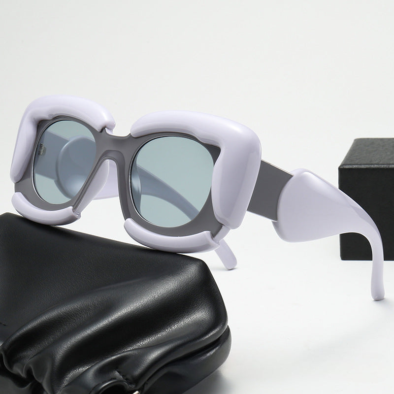 Wholesale Square Cloud Shaped UV Resistant PC Sunglasses