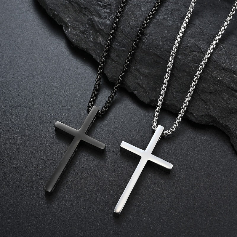 Wholesale Stainless Steel Bible Verse Cross Verse Cross Necklaces