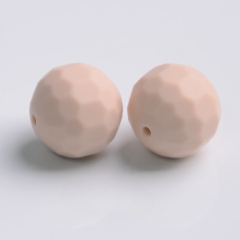 Wholesale 100PCS/PACK 16MM Food Grade Round Rhombus Silicone Beads