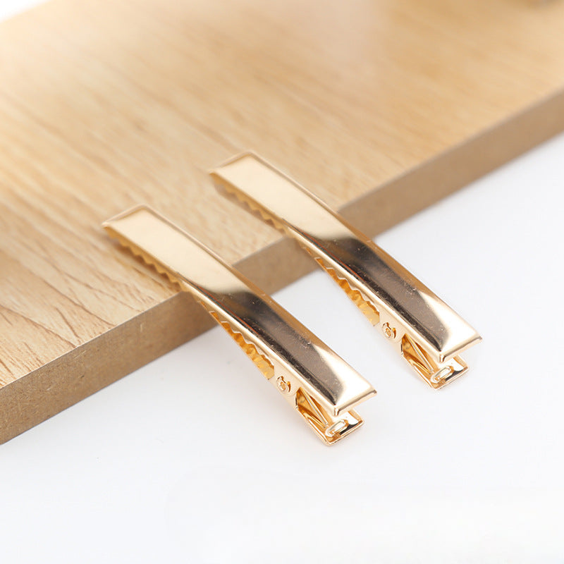 Wholesale 30pcs/pack Handmade Cream Glue DIY Word Clip Hairpin Material Package Accessories