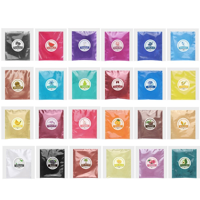 Wholesale 5g Bagged Mica Powder, 24 Color Epoxy Resin, AB Adhesive, Color Matching Pearl Pigment