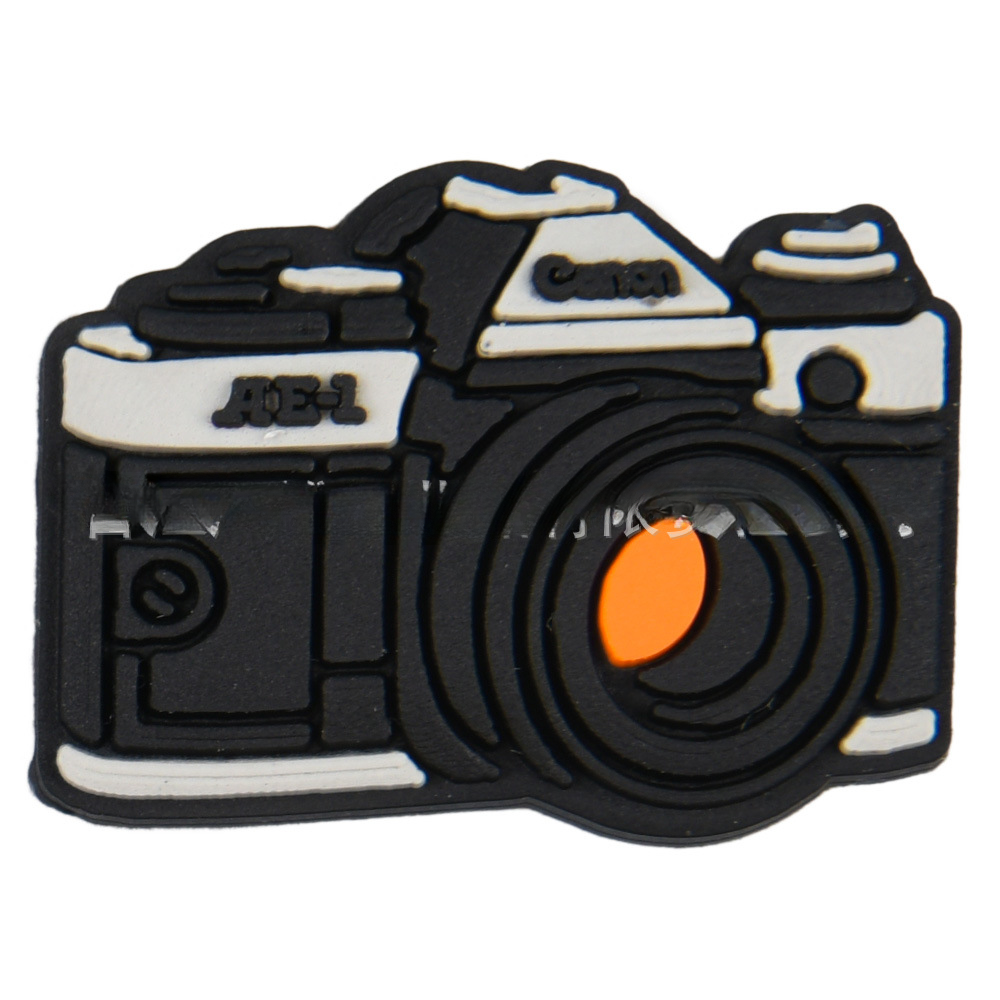 Wholesale 50PCS PVC DIY Hole Shoes Accessories Camera Series Shoe Flowers