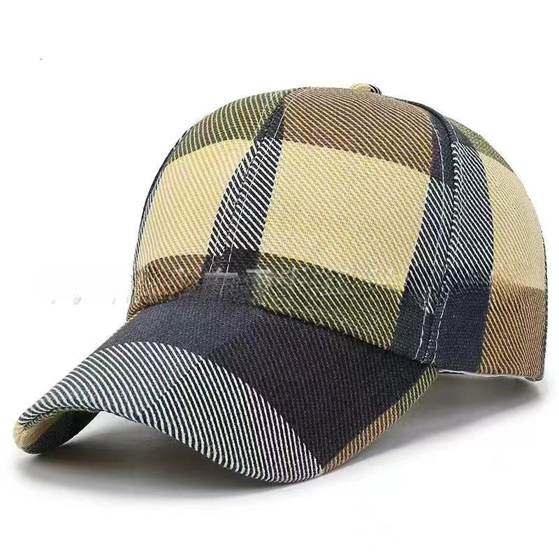 Wholesale Plaid Outdoor Sun Protection Casual Baseball Cap Spring