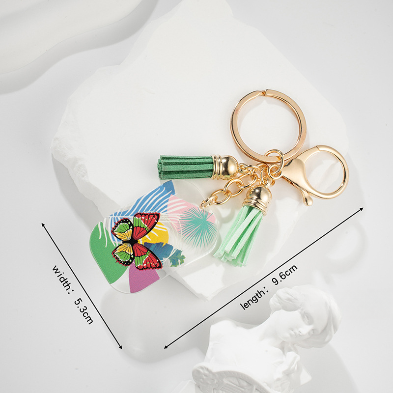 Wholesale Acrylic Butterfly Pendant Keychain