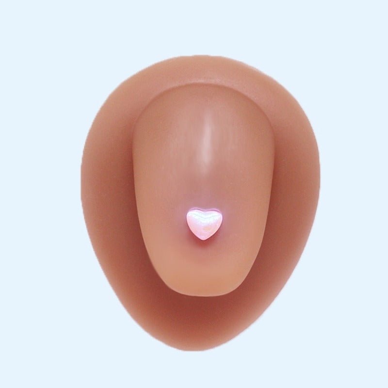 Wholesale Round Heart Shaped Water Drop Color Stainless Steel Tongue Studs
