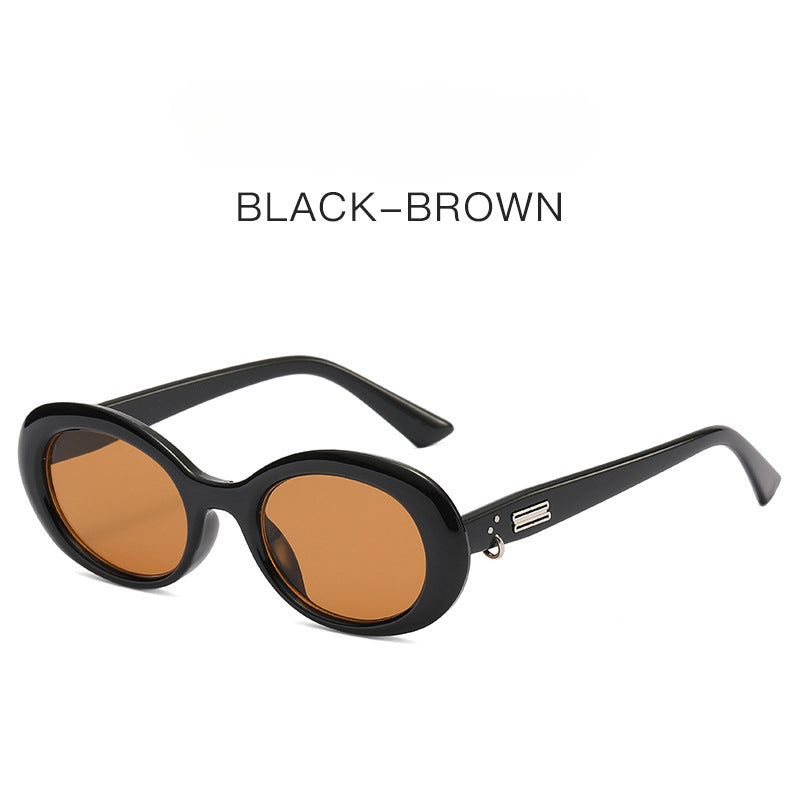 Wholesale New Oval Frame PC Sunglasses