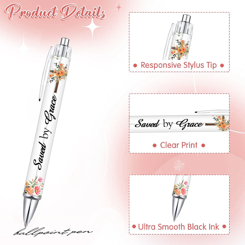 Wholesale 15pcs Inspirational Bible Verses Plastic Round Pen Body for Office and Gift