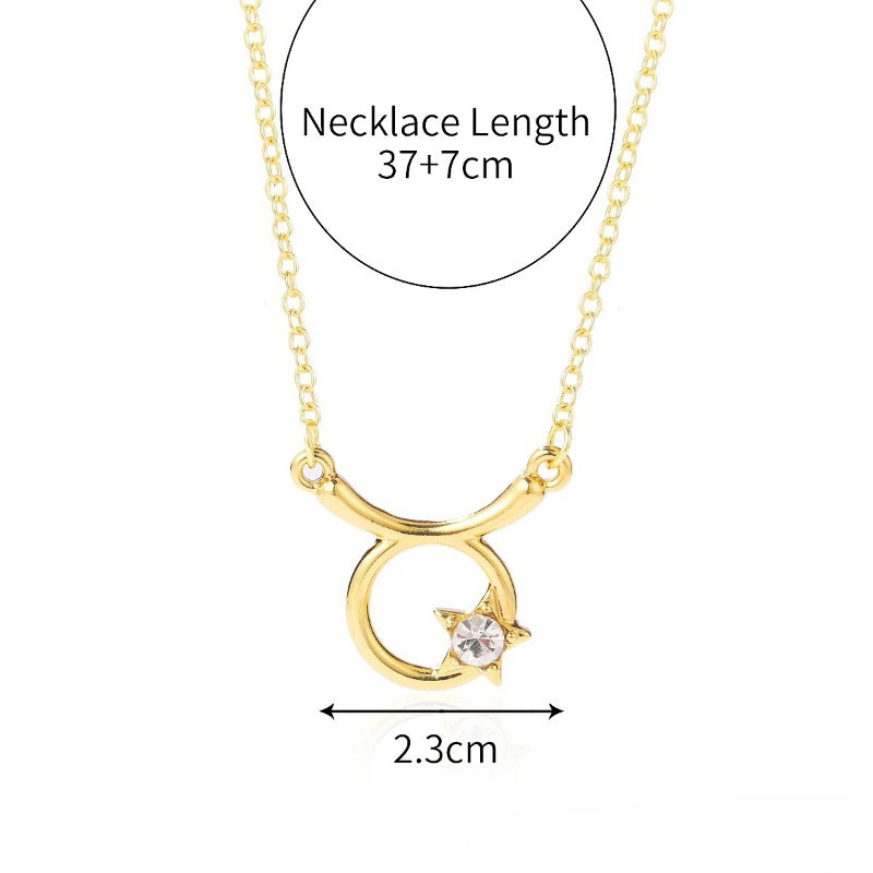 Wholesale of Twelve Constellations Alloy Necklaces
