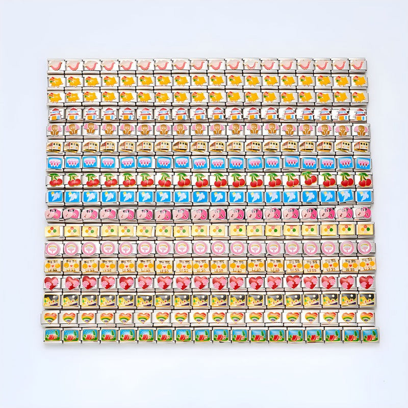 Wholesale Personalized Hand-stitched DIY Pattern Stainless Steel Combination Bracelet