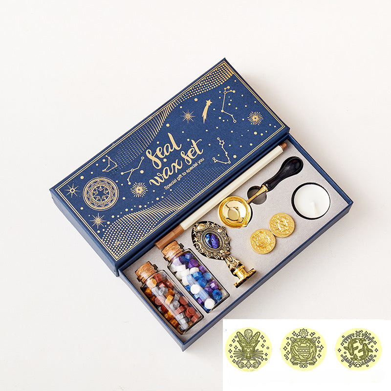 Wholesale Creative Starry Sky Lacquer Wax Particle Seal Set
