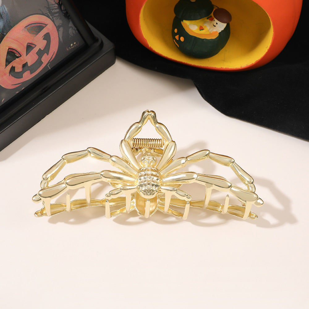 Wholesale Halloween Metal Spider Hair Clips