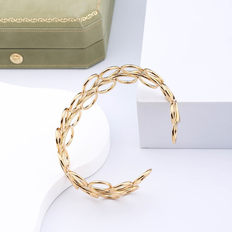 Wholesale Personalized Titanium Steel Trendy Fashion Hollow Stainless Steel Bracelet