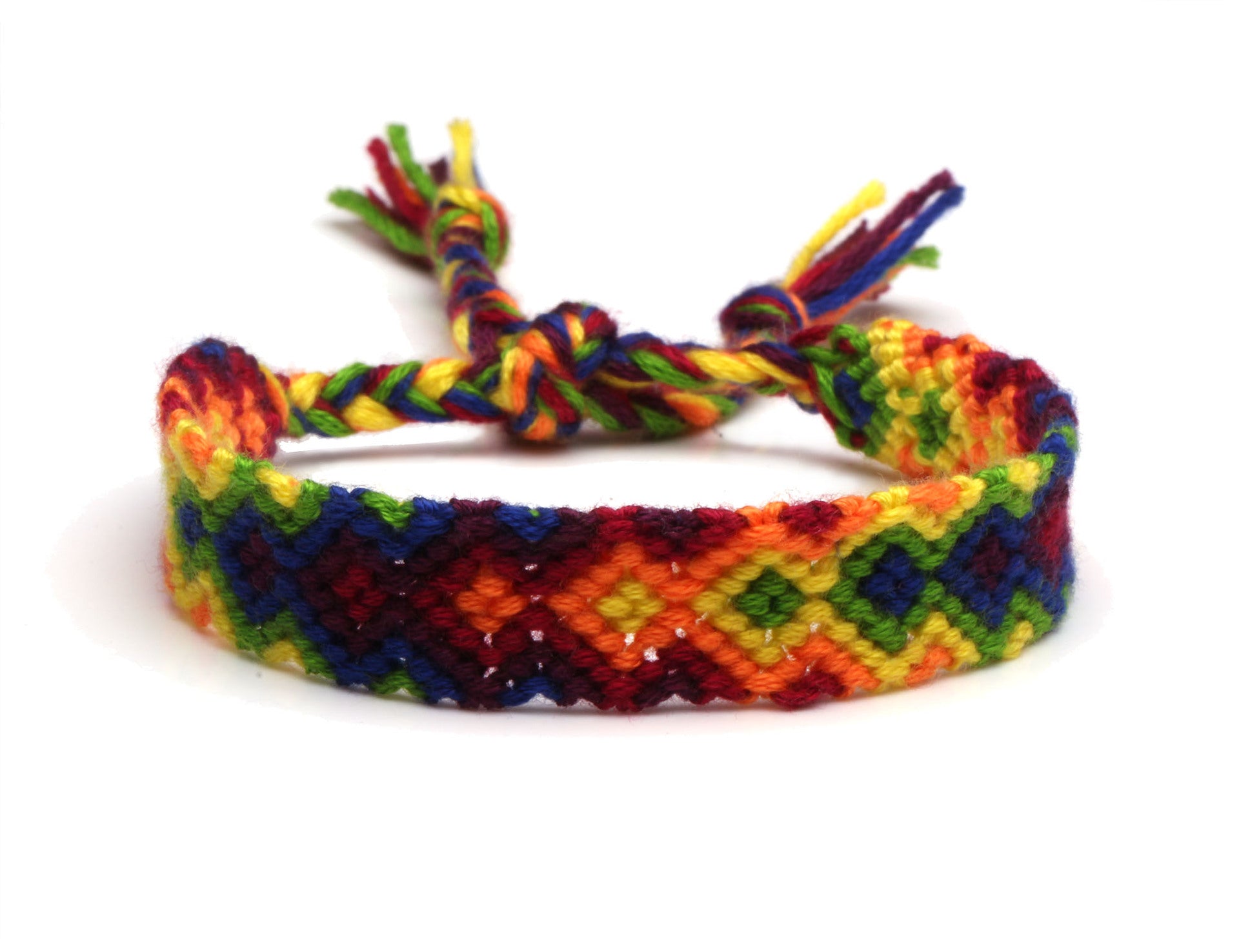 Wholesale Boho Iridescent Braided Friendship Bracelet