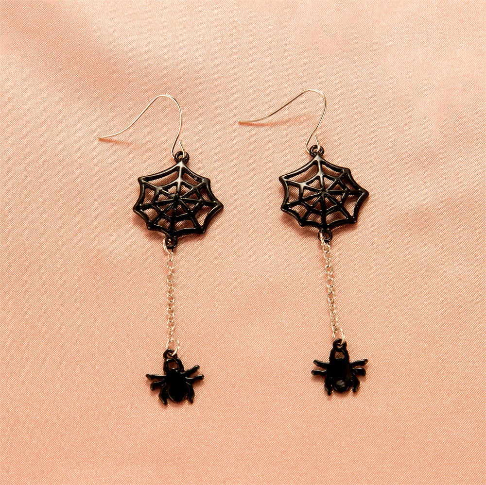 Wholesale Halloween Funny Skeletons Pumpkin Lanterns Bat Alloy Earrings