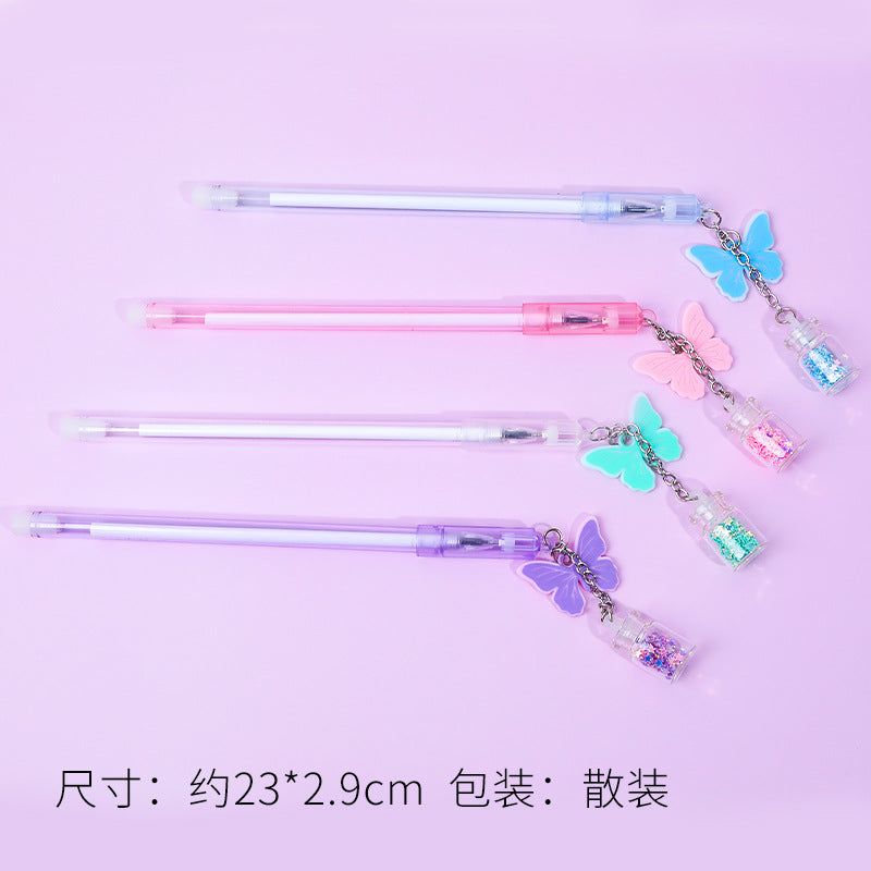 Wholesale Plastic Cute Butterfly Pendant Gel Pen