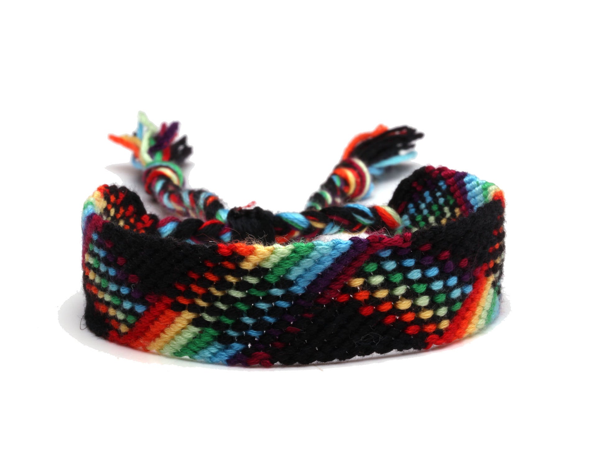 Wholesale Boho Iridescent Braided Friendship Bracelet