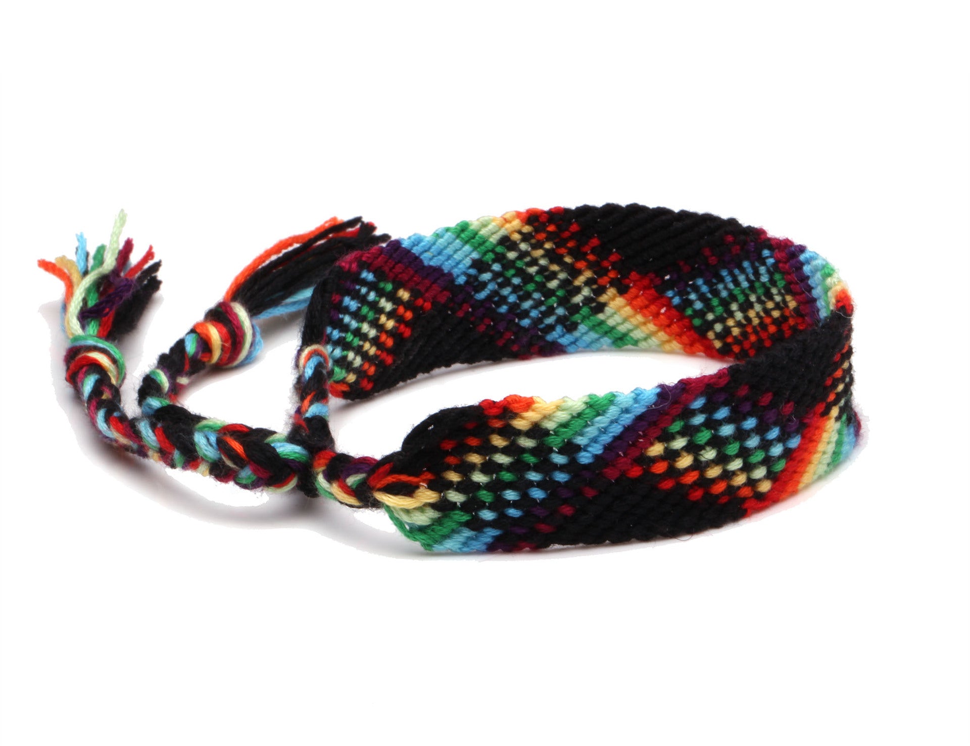 Wholesale Boho Iridescent Braided Friendship Bracelet
