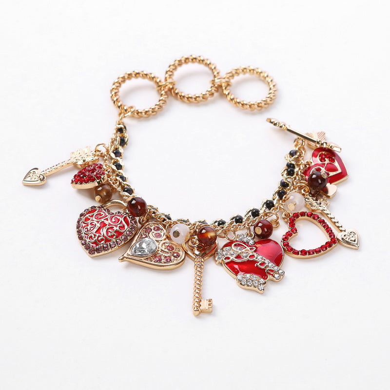 Wholesale Alloy Pumpkin Love Valentine's Day Snowflake Christmas Bracelets