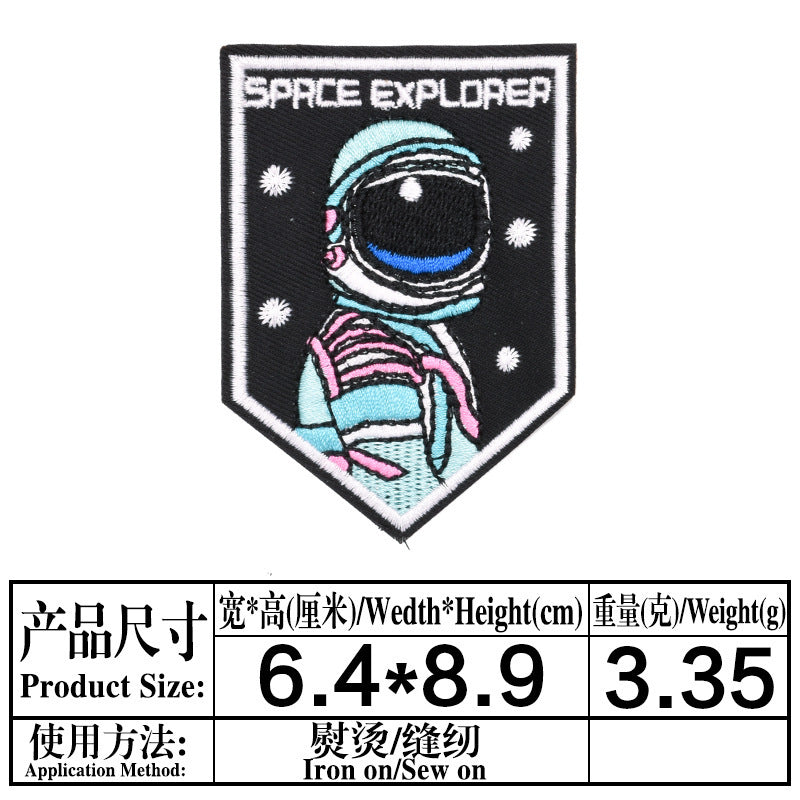 Wholesale Astronaut Air Force Diver Embroidery Patches DIY Clothing Decorative Accessory Casual Party Gift