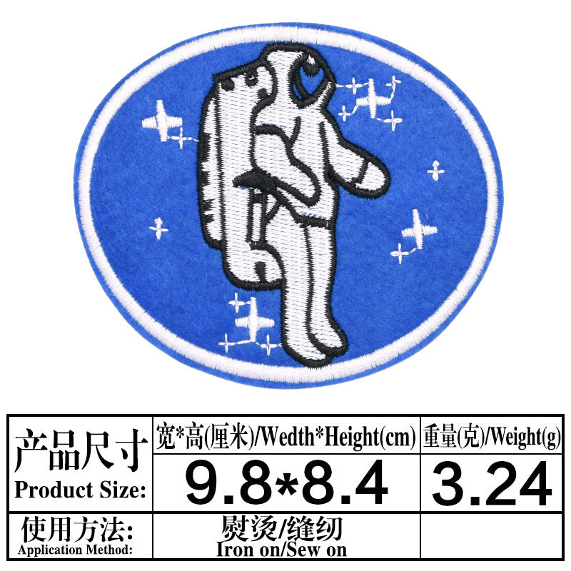 Wholesale Astronaut Air Force Diver Embroidery Patches DIY Clothing Decorative Accessory Casual Party Gift