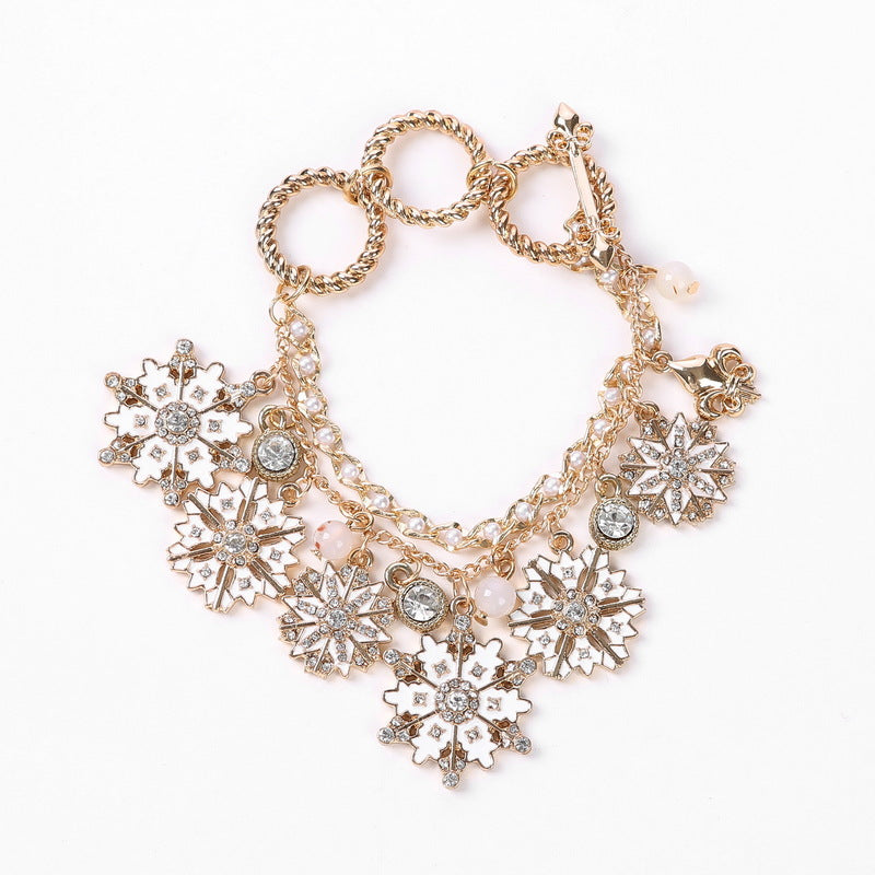 Wholesale Alloy Pumpkin Love Valentine's Day Snowflake Christmas Bracelets