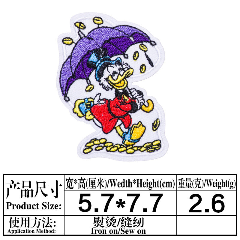 Wholesale Cartoon Animal Cloth Embroidery Patch For Clothing DIY Sew On Apparel Decoration