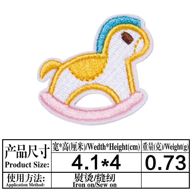 Wholesale Cartoon Animal Cloth Embroidery Patch For Clothing DIY Sew On Apparel Decoration