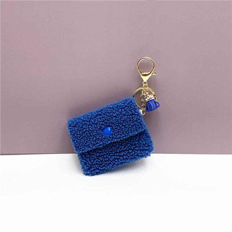 Wholesale Creative Coin Purse Plush Storage Bag Keychain