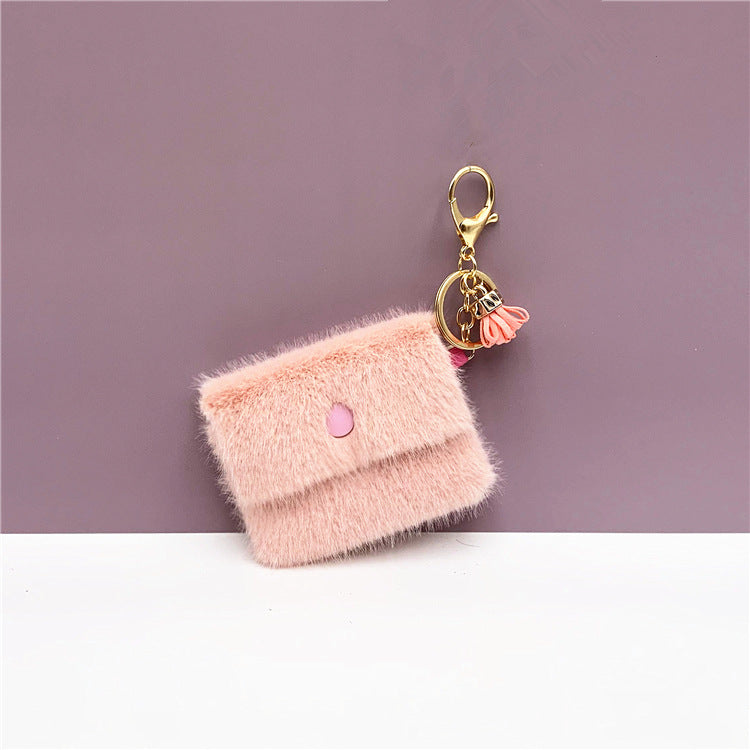 Wholesale Cute Candy Color Mini Coin Purse Keychain