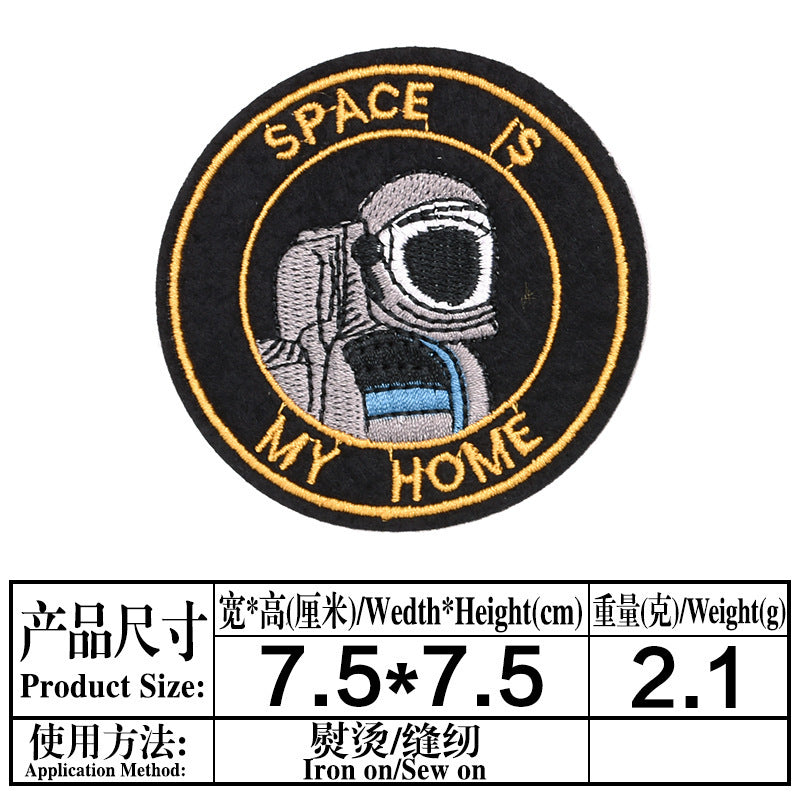 Wholesale Astronaut Air Force Diver Embroidery Patches DIY Clothing Decorative Accessory Casual Party Gift