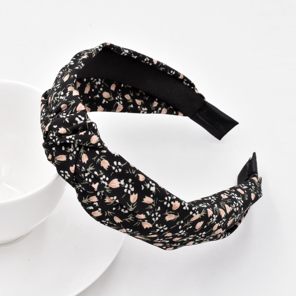 Wholesale Vintage Rose Wash Fabric Headband