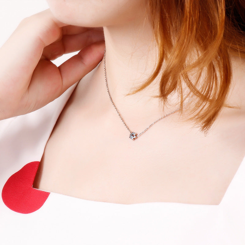 Wholesale Small Animal Paw Print Gold Plated Necklaces