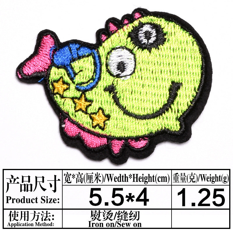 Wholesale Embroidered Cartoon Animal Cloth Patches For Kids Clothing DIY Repair OLY Exclusive