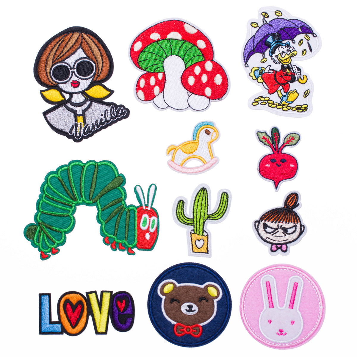 Wholesale Cartoon Animal Cloth Embroidery Patch For Clothing DIY Sew On Apparel Decoration