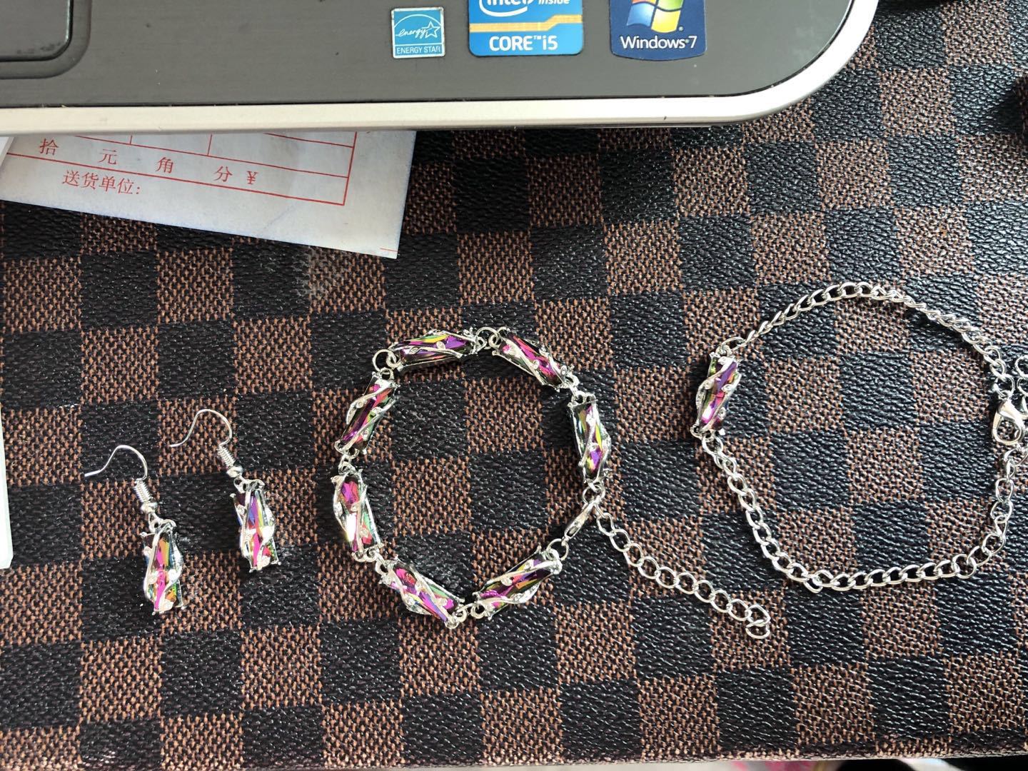 Wholesale crystal leaf earrings