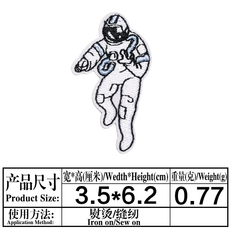 Wholesale Astronaut Air Force Diver Embroidery Patches DIY Clothing Decorative Accessory Casual Party Gift